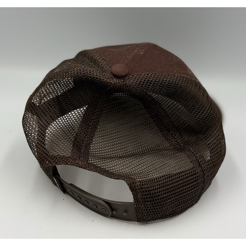 YETI Spey Cast Mid Pro Baseball Trucker Hat Cap Mesh Snapback Adjustable Brown - Picture 2 of 9